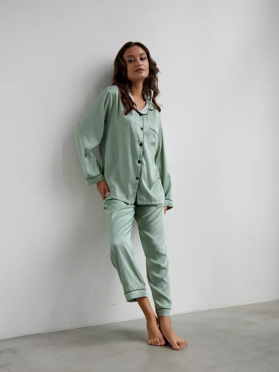 Soraya | Satin-Pyjama Set