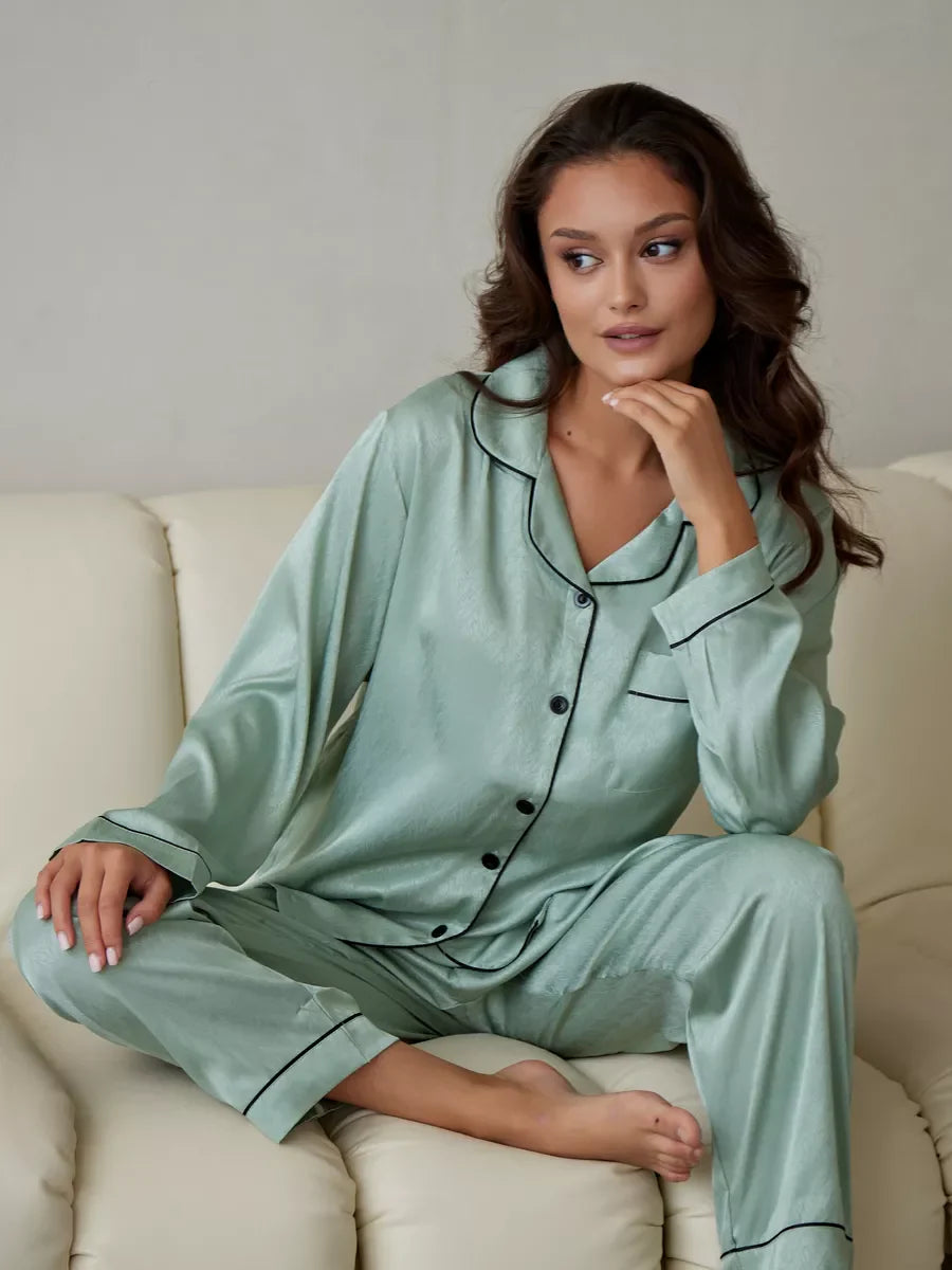 Soraya | Satin-Pyjama Set
