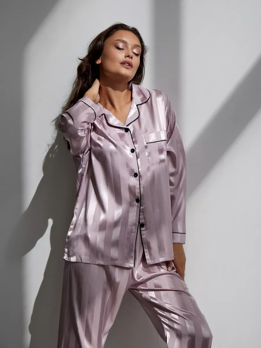 Amaya | Satin-Pyjama Set