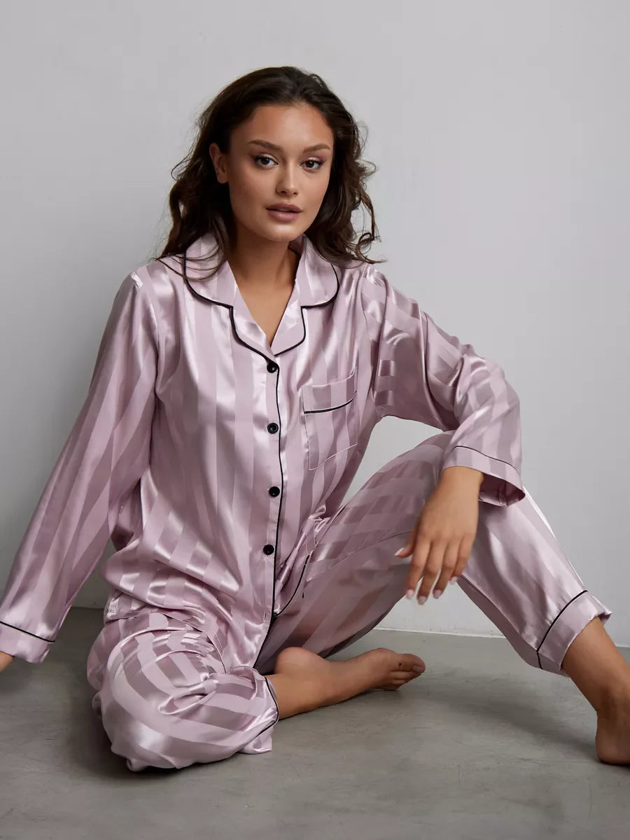 Amaya | Satin-Pyjama Set