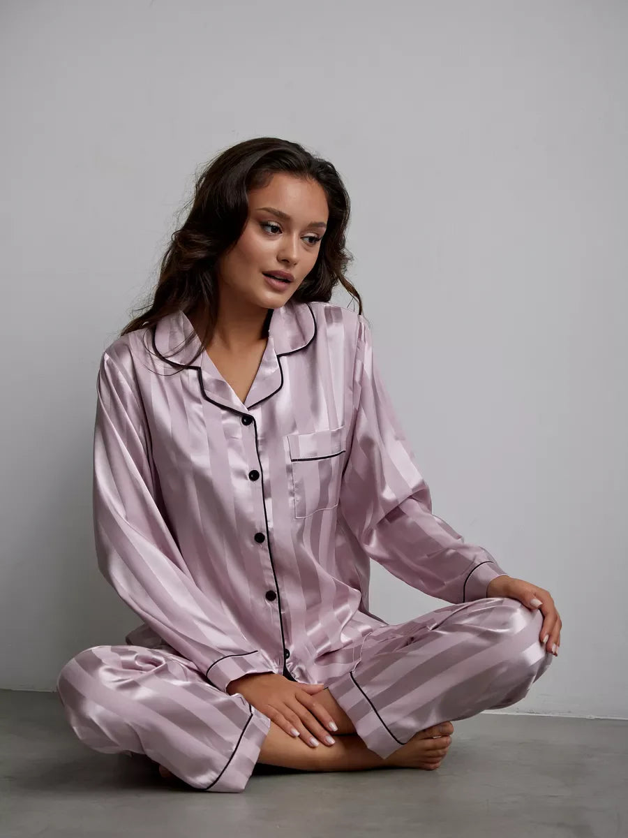 Amaya | Satin-Pyjama Set
